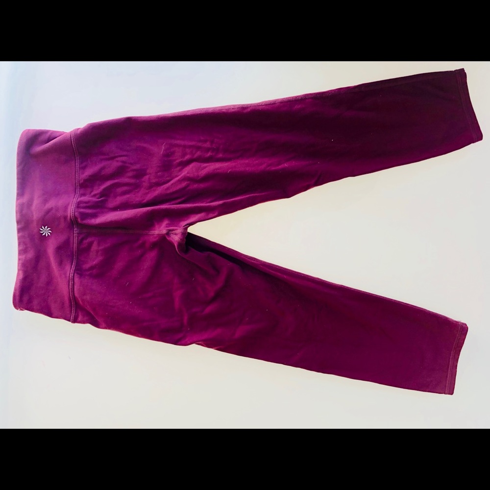 Athleta High Rise Chaturanga  Capri(wine)